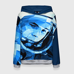 Толстовка-худи женская Gagarin Art, цвет: 3D-меланж