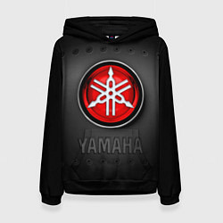 Толстовка-худи женская Yamaha, цвет: 3D-черный