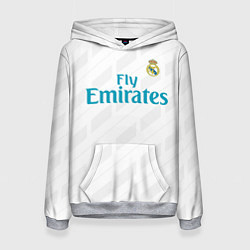 Толстовка-худи женская Real Madrid, цвет: 3D-меланж