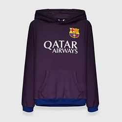 Толстовка-худи женская Barcelona FC: Violet, цвет: 3D-синий