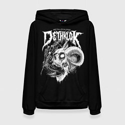 Толстовка-худи женская Dethklok: Goat Skull, цвет: 3D-черный