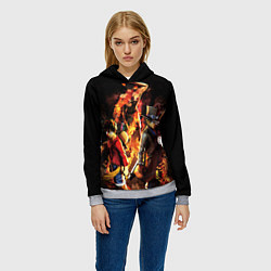 Толстовка-худи женская Ван-Пис, цвет: 3D-меланж — фото 2