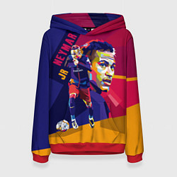 Толстовка-худи женская Jr. Neymar, цвет: 3D-красный