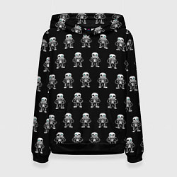 Толстовка-худи женская Undertale, цвет: 3D-черный