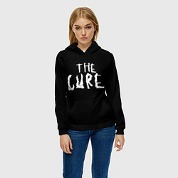 Толстовка-худи женская The Cure: Logo, цвет: 3D-черный — фото 2