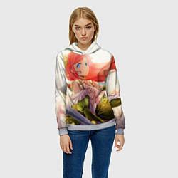 Толстовка-худи женская Терезия ван Астрея, цвет: 3D-меланж — фото 2