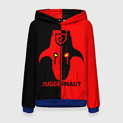 Толстовка-худи женская Juggernaut Blood, цвет: 3D-синий