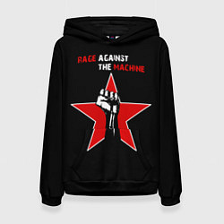 Толстовка-худи женская Rage Against the Machine - star, цвет: 3D-черный