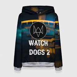 Толстовка-худи женская Watch Dogs 2: Tech Scheme, цвет: 3D-меланж