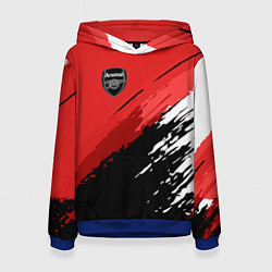 Толстовка-худи женская FC Arsenal: Original, цвет: 3D-синий
