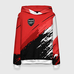 Толстовка-худи женская FC Arsenal: Original, цвет: 3D-белый