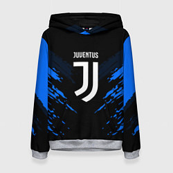 Толстовка-худи женская JUVENTUS Sport, цвет: 3D-меланж