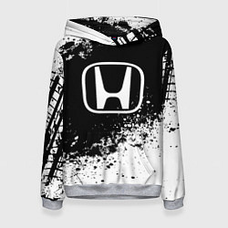 Толстовка-худи женская Honda: Black Spray, цвет: 3D-меланж