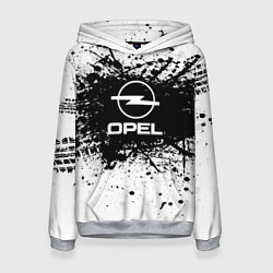 Толстовка-худи женская Opel: Black Spray, цвет: 3D-меланж