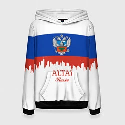 Толстовка-худи женская Altai: Russia, цвет: 3D-черный