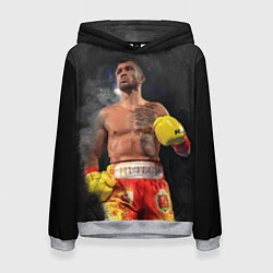 Толстовка-худи женская Vasyl Lomachenko, цвет: 3D-меланж