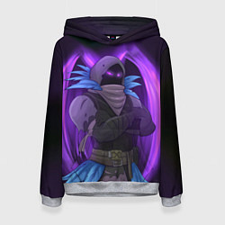 Толстовка-худи женская Violet Raven, цвет: 3D-меланж