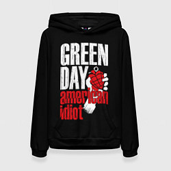 Толстовка-худи женская Green Day: American Idiot, цвет: 3D-черный