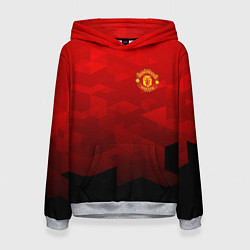 Толстовка-худи женская FC Man UTD: Red Poly, цвет: 3D-меланж