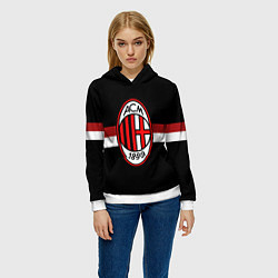 Толстовка-худи женская AC Milan 1899, цвет: 3D-белый — фото 2