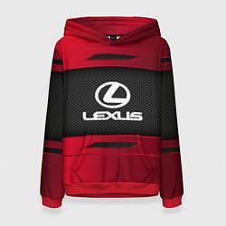 Толстовка-худи женская Lexus Sport, цвет: 3D-красный