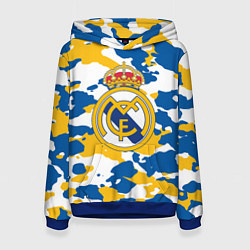 Толстовка-худи женская Real Madrid: Camo, цвет: 3D-синий