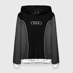 Толстовка-худи женская Audi: Drive Style, цвет: 3D-белый