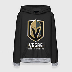 Толстовка-худи женская Vegas: Golden Knights, цвет: 3D-меланж