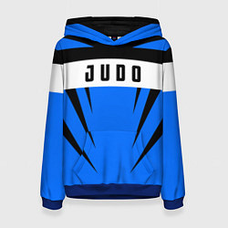Толстовка-худи женская Judo Fighter, цвет: 3D-синий