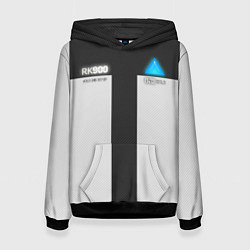 Толстовка-худи женская RK900: Become Human, цвет: 3D-черный