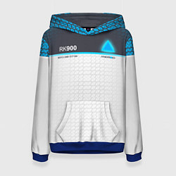 Толстовка-худи женская Detroit: RK900, цвет: 3D-синий