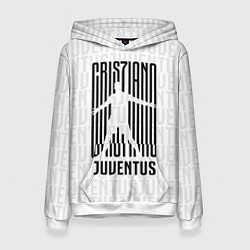 Толстовка-худи женская Cris7iano Juventus, цвет: 3D-белый