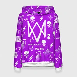 Женская толстовка Watch Dogs 2: Violet Pattern