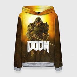 Толстовка-худи женская DOOM: Soldier, цвет: 3D-меланж