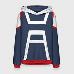 Толстовка-худи женская MHA U A SCHOOL, цвет: 3D-красный