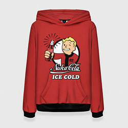 Толстовка-худи женская Nuka Cola: Ice Cold, цвет: 3D-черный