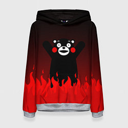 Женская толстовка Kumamon: Hell Flame