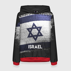 Толстовка-худи женская Israel Style, цвет: 3D-красный