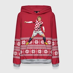 Толстовка-худи женская Luka Modric, цвет: 3D-меланж