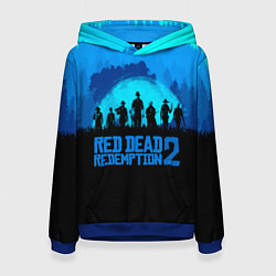 Толстовка-худи женская RDR 2: Blue Style, цвет: 3D-синий