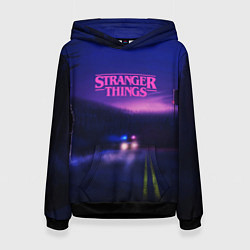 Толстовка-худи женская Stranger Things: Neon Road, цвет: 3D-черный