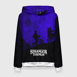 Толстовка-худи женская Stranger Things: Moon Biker, цвет: 3D-белый