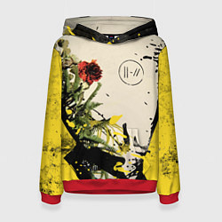 Толстовка-худи женская TOP: Chlorine, цвет: 3D-красный