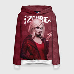 Толстовка-худи женская I-ZOMBIE, цвет: 3D-белый