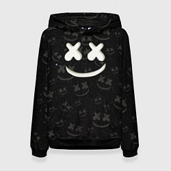 Толстовка-худи женская Marshmello Cosmos pattern, цвет: 3D-черный