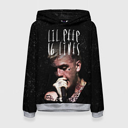 Толстовка-худи женская Lil Peep: 16 Lines, цвет: 3D-меланж
