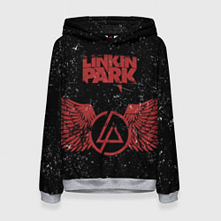 Толстовка-худи женская Linkin Park: Red Airs, цвет: 3D-меланж