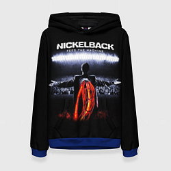 Толстовка-худи женская Nickelback: Feed the Machine, цвет: 3D-синий