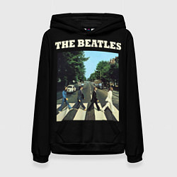 Толстовка-худи женская The Beatles: Abbey Road, цвет: 3D-черный