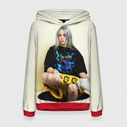 Толстовка-худи женская Billie Eilish: Lovely, цвет: 3D-красный